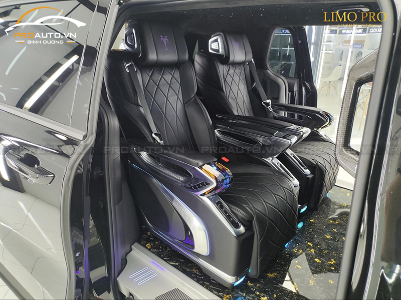 Độ ghế Limousine xe Kia Carnival gói độ cao cấp