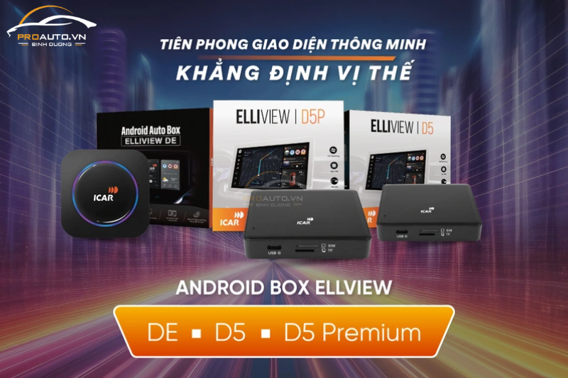 3 phiên bản của Android Box Elliview D5