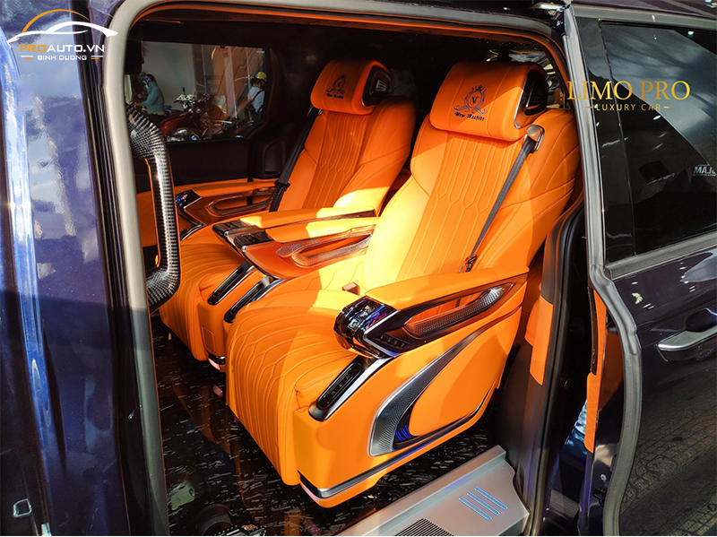 Độ ghế Limousine Crystal 4.0 được tích hợp chế độ quạt gió và sưởi ấm 