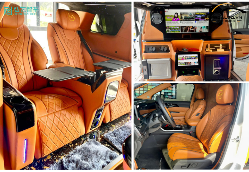 Độ ghế limousine cho xe Hyundai Custin tại Bình Dương gói Royal